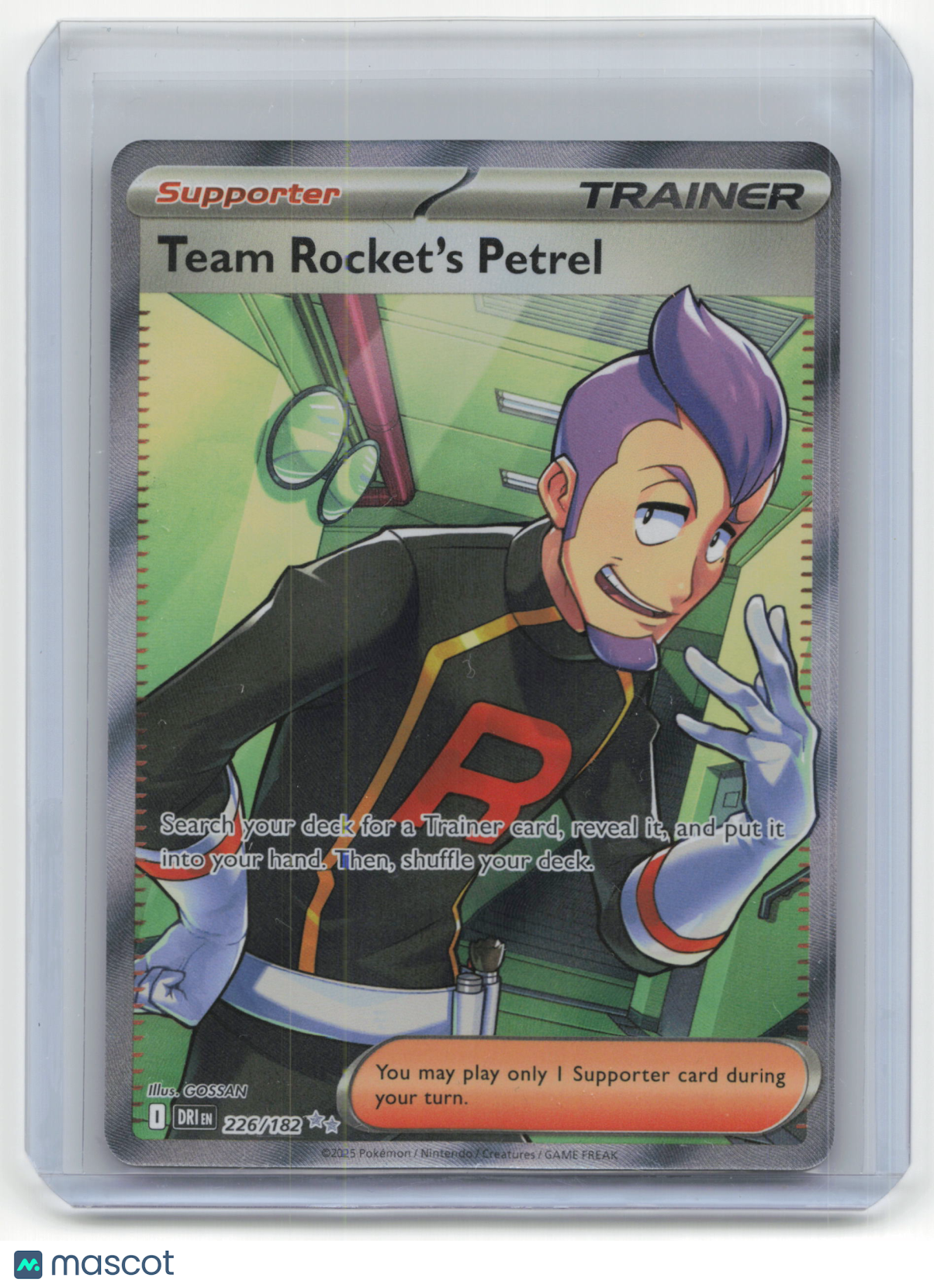 2025 Pokemon TCG Team Rocket's Petrel Destined Rivals #226/182