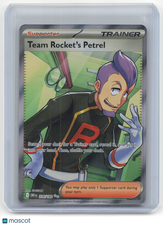 2025 Pokemon TCG Team Rocket's Petrel Destined Rivals #226/182