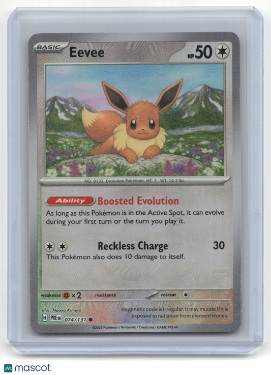 2025 Pokemon TCG Eevee Prismatic Evolutions #074/131 MasterBall Holo
