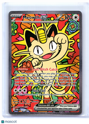 2026 Pokemon—Meowth ex #121/088 Perfect Order—Special Illustration Rare Holo