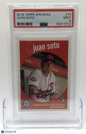 2018 Topps Archives Baseball—Juan Soto #73 —PSA 9