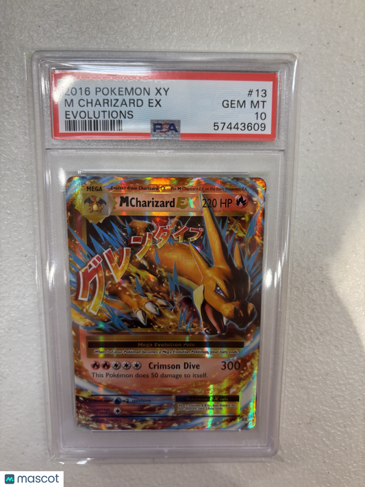 2016 Pokemon M Charizard EX XY Evolutions #13 PSA 10