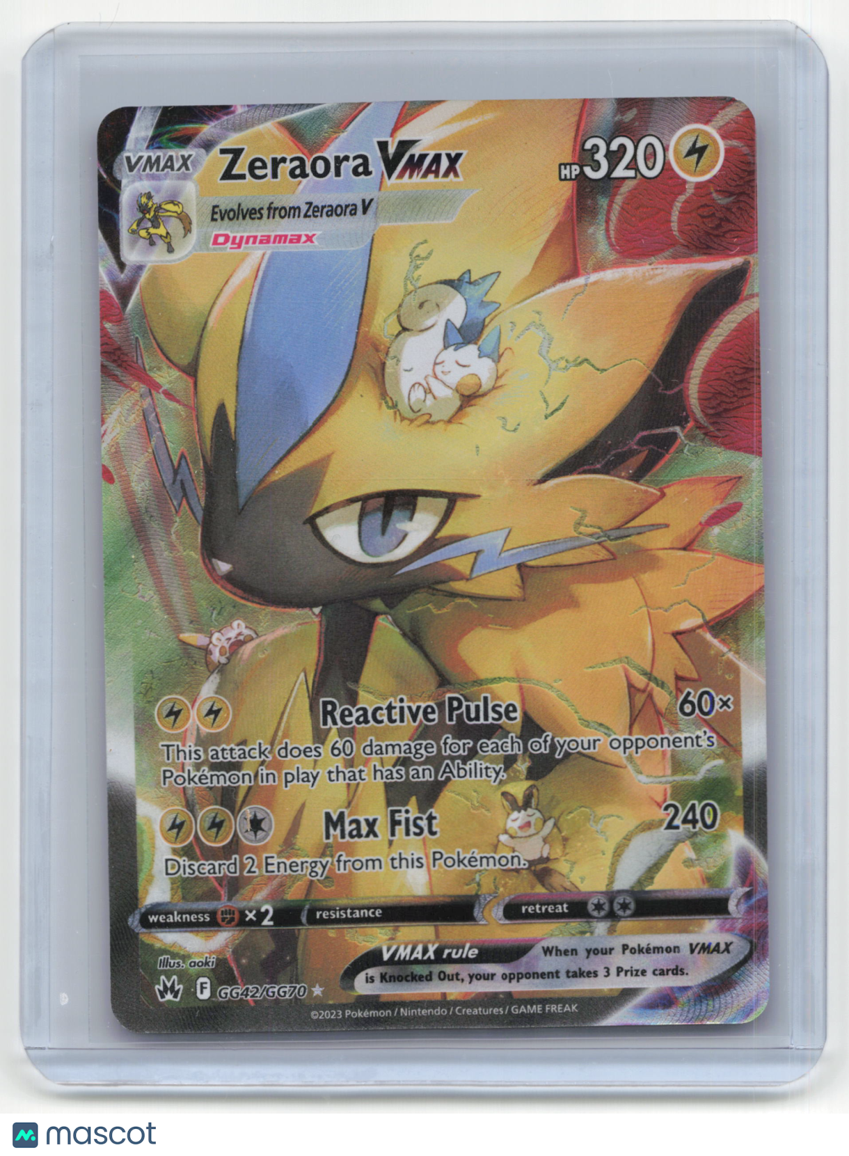 2023 Pokemon TCG Zeraora VMAX Crown Zenith #GG42/GG70