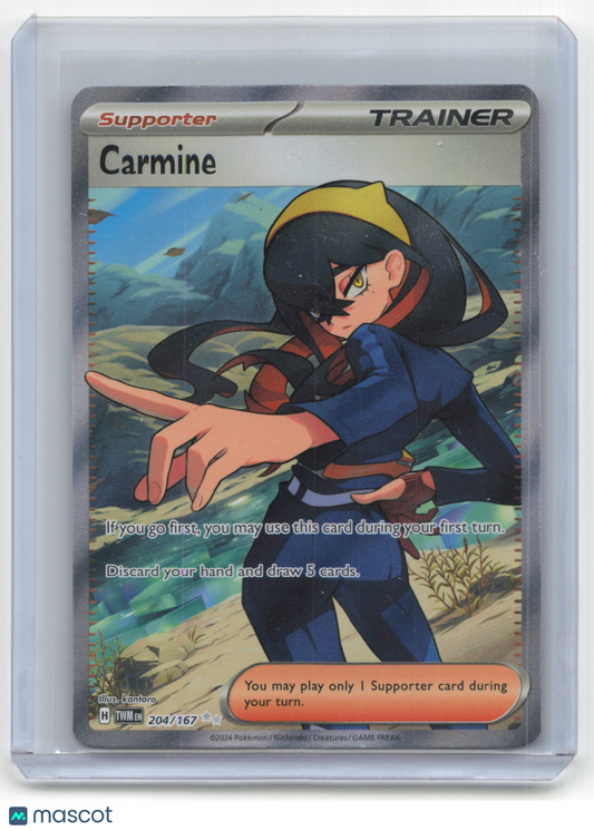 2024 Pokemon Carmine Twilight Masquerade #204/167 Near Mint