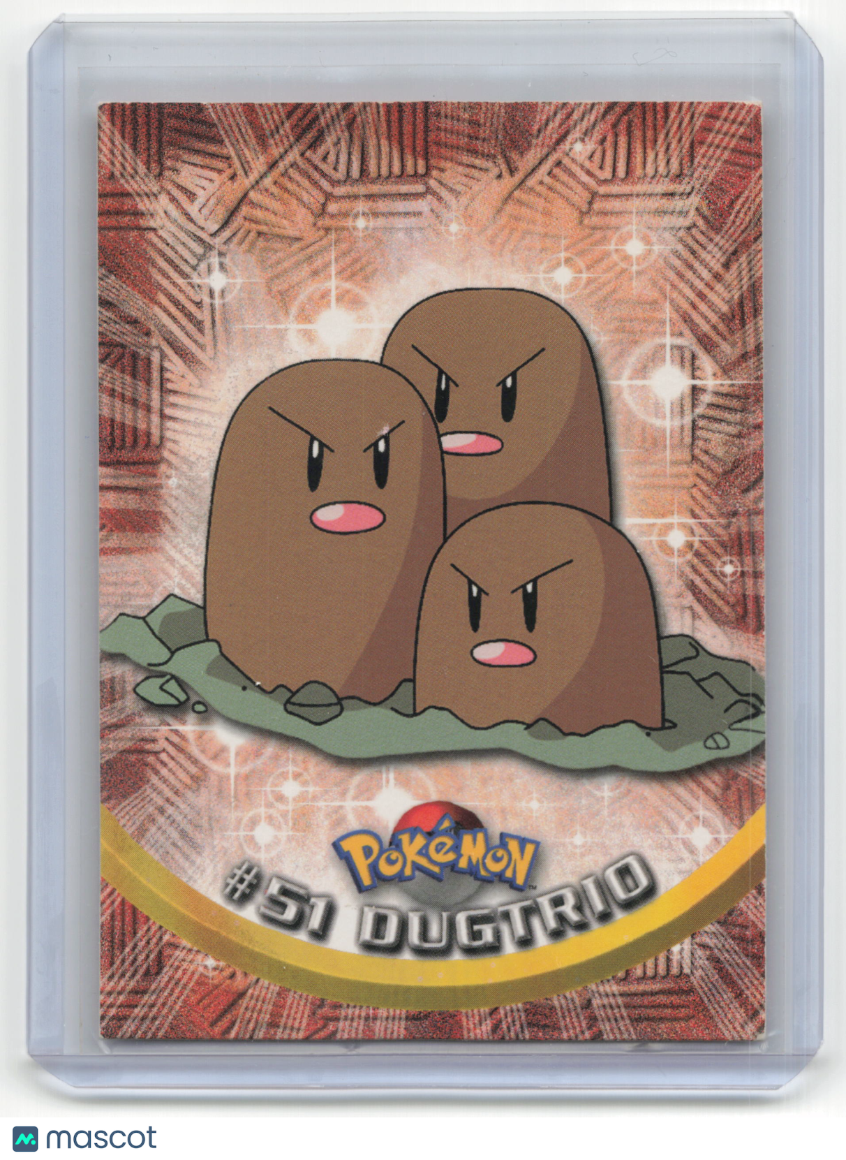 1999 Topps TV Animation Edition Pokemon Dugtrio #51