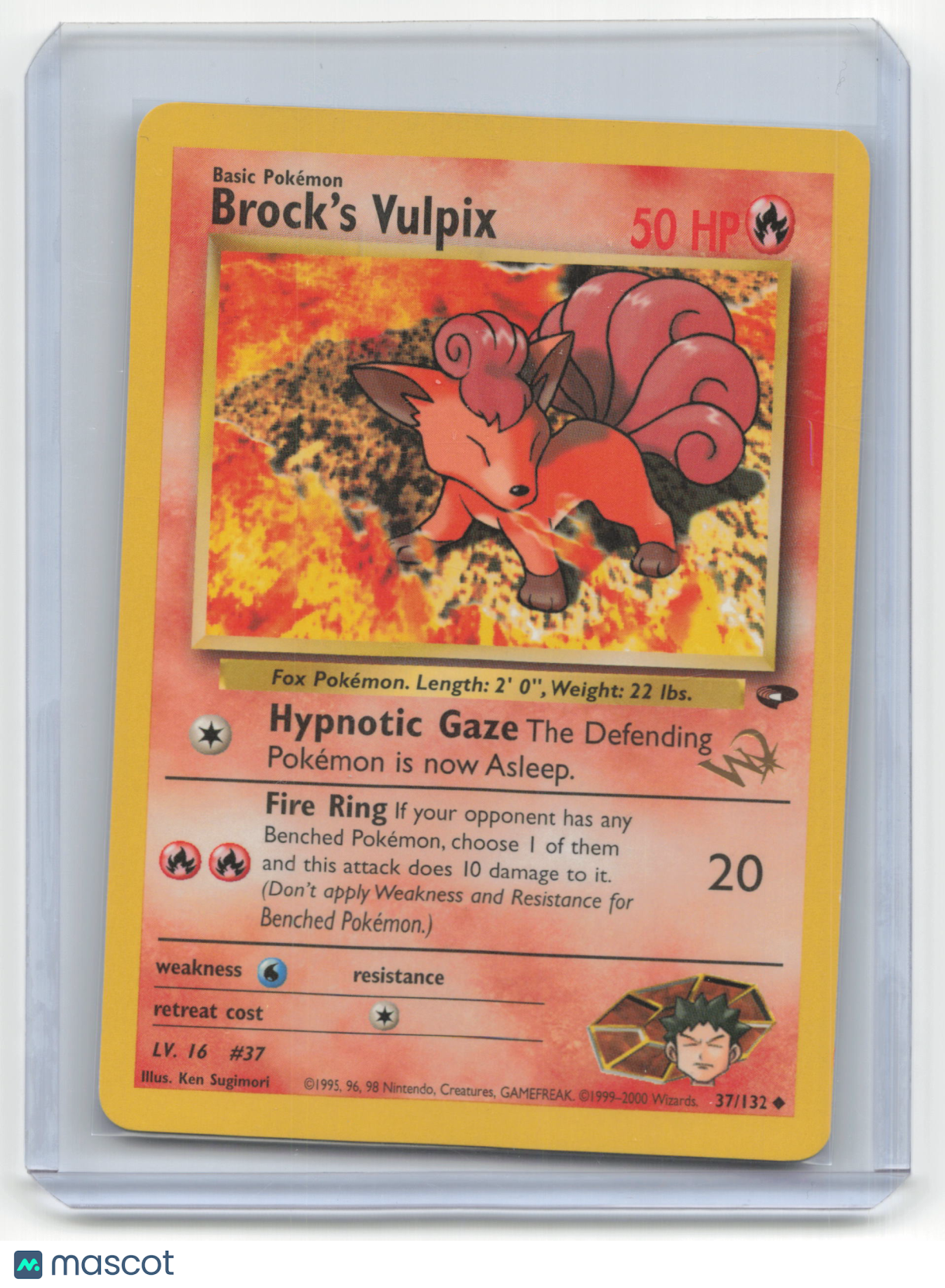 2000 Pokemon TCG Brock's Vulpix Gym Challenge #37/132 Unlimited
