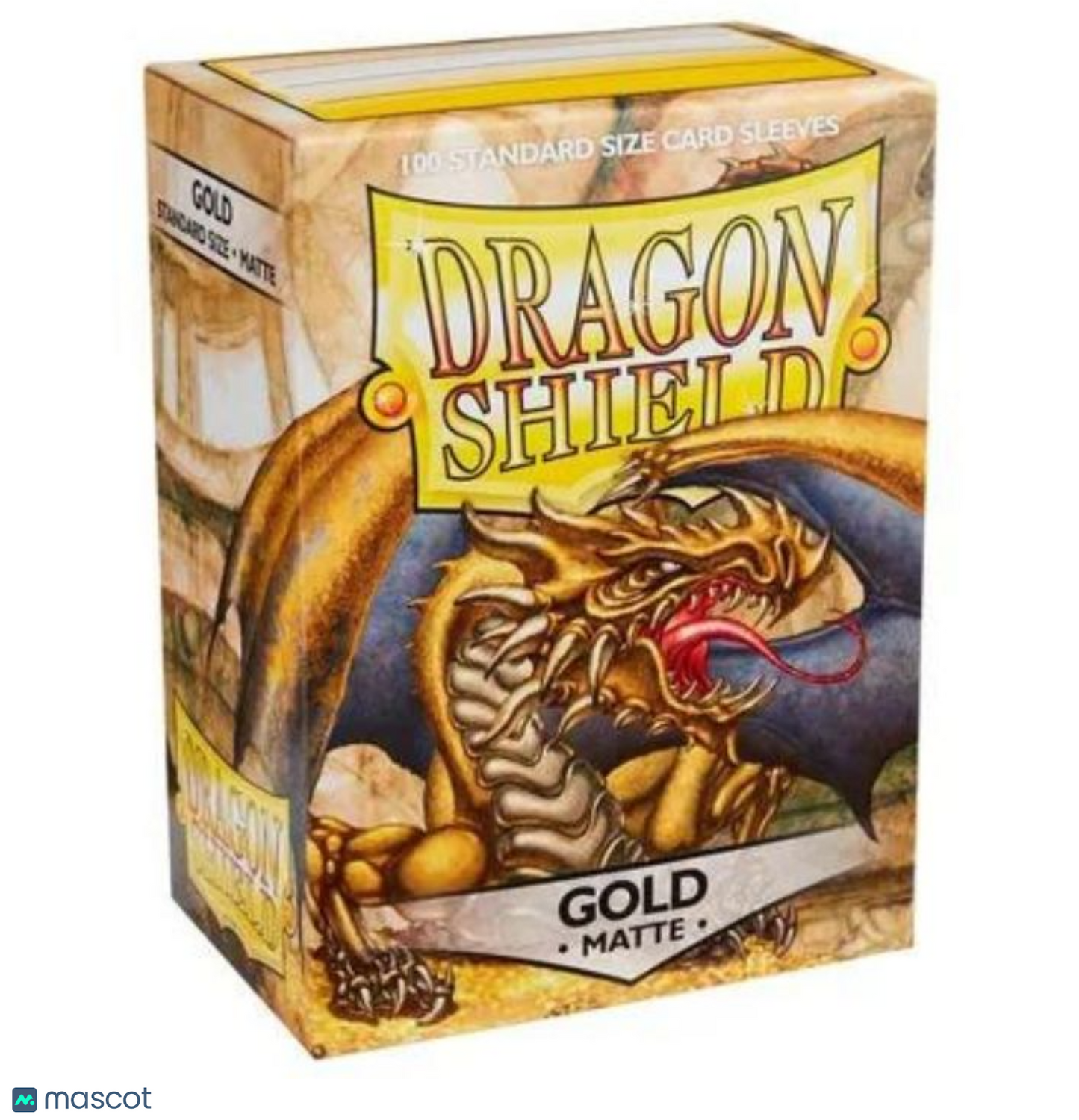 Dragon Shield Standard 20 Pt. Gold Matte Card Sleeves