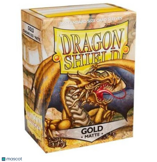 Dragon Shield Standard 20 Pt. Gold Matte Card Sleeves