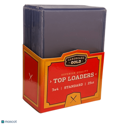 Cardboard Gold Standard 35 Pt. Clear 3" x 4" Toploader 25 ct.