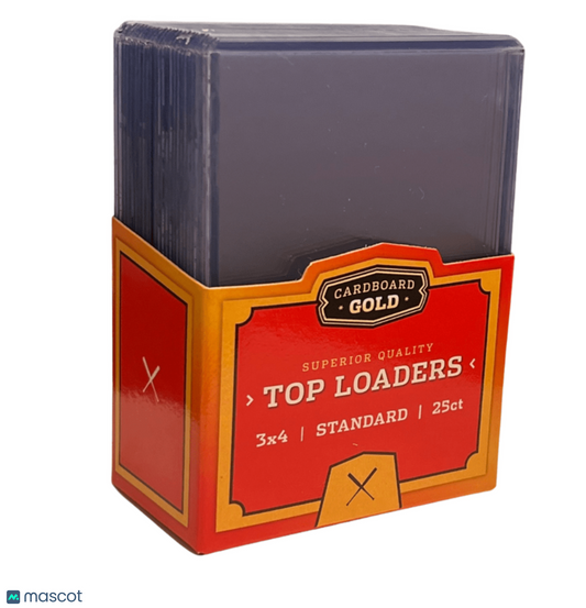 Cardboard Gold Standard 35 Pt. Clear 3" x 4" Toploader 25 ct.