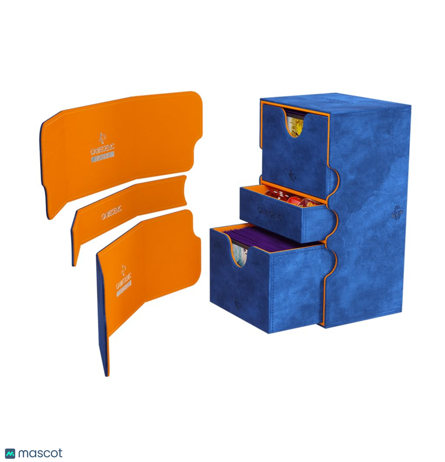 Gamegenic Stronghold 200+ XL Convertible Blue/Orange Deck Box