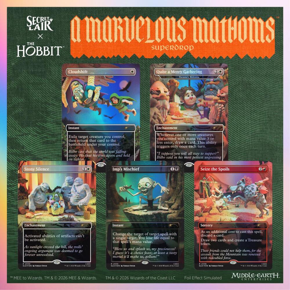 Magic: The Gathering—Secret Lair Drop: Secret Lair x The Hobbit - Over The Edge Of The Wild (Traditional Foil Edition)