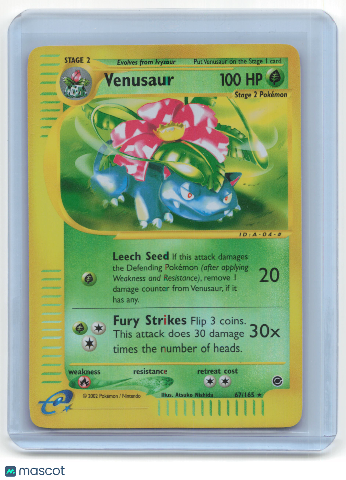 2002 Pokemon Venusaur Expedition Base Set #67/165 Near Mint