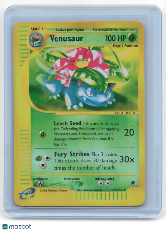 2002 Pokemon Venusaur Expedition Base Set #67/165 Near Mint