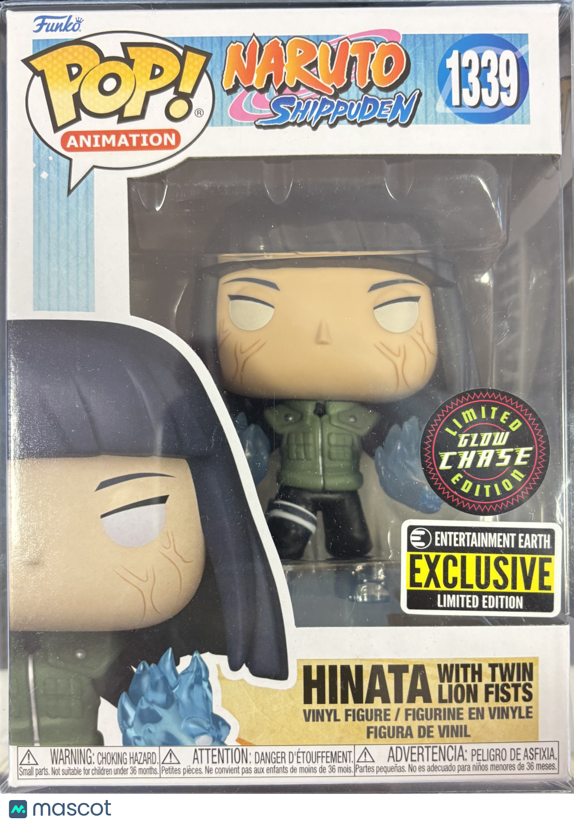 POP! Animation—Naruto Shippuden—Hinata With Twin Lion Fists #1339—(Glow Chase)(Entertainment Earth Exclusive)