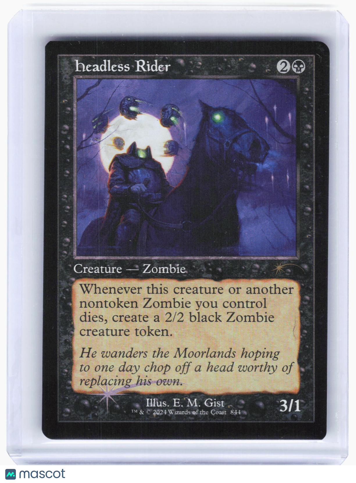 2024 Magic: The Gathering—Headless Rider #844 Secret Lair Drop—Foil(Retro Frame)