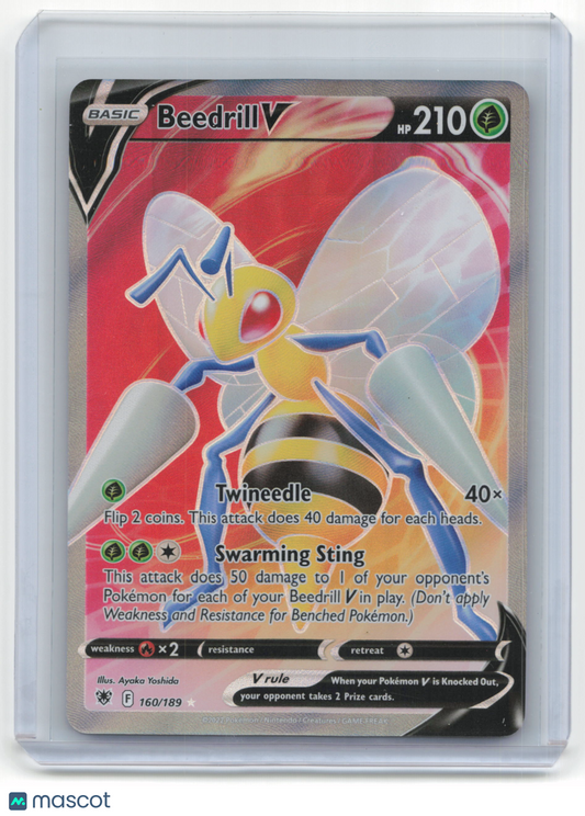 2022 Pokemon Beedrill V Astral Radiance #160/189 Near Mint