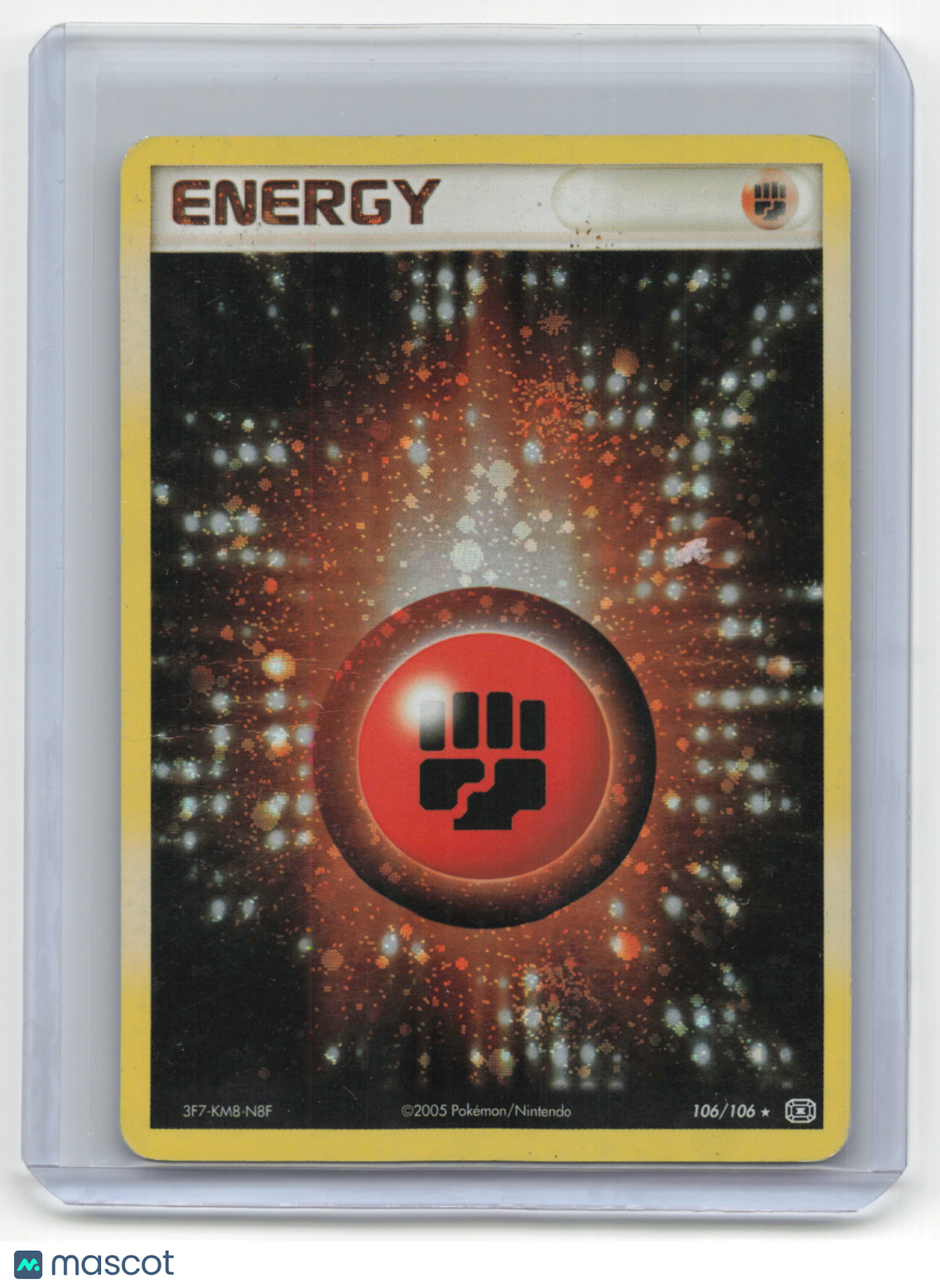 2005 Pokemon TCG Fighting Energy Emerald #106/106 Heavy Play