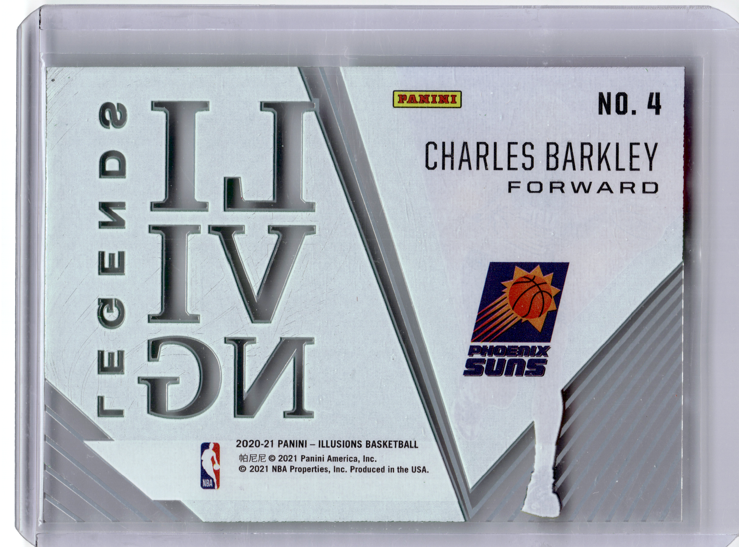 2021 Panini Illusions Living Legends Basketball—Charles Barkley #4 —Very Good