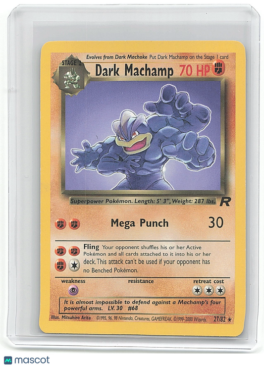 1999 Pokemon Dark Machamp #27/82 27/82