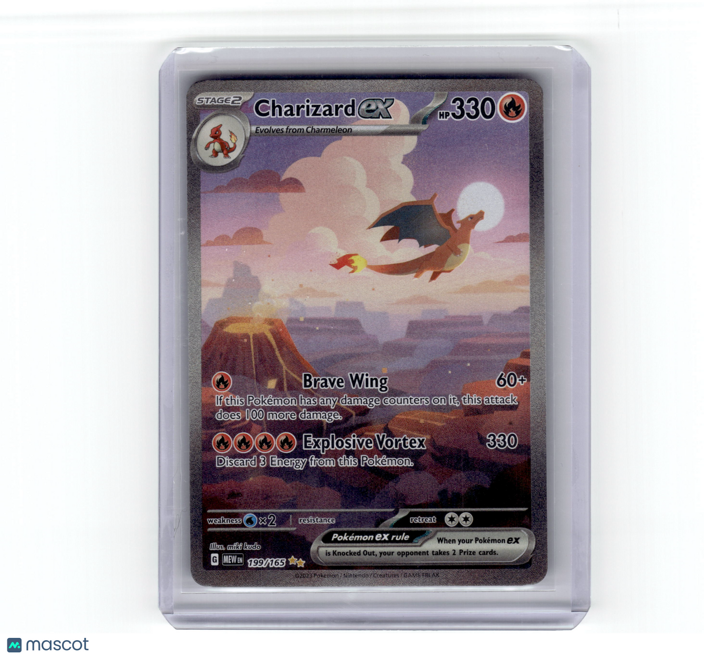 2023 —Charizard EX #199/165 Pokemon 151— Near Mint