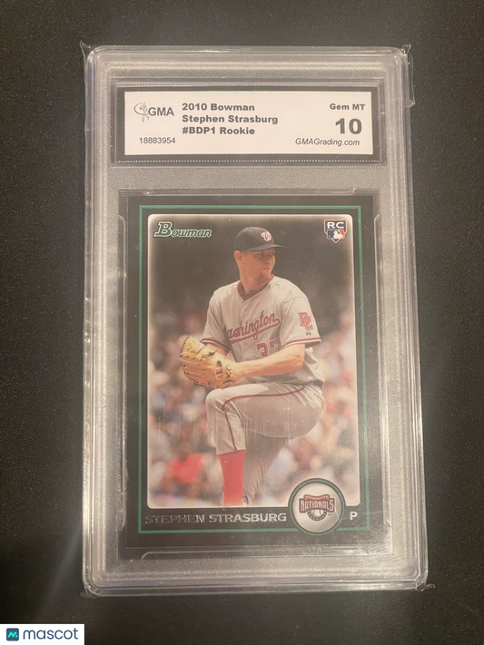 2010 Bowman Stephen Strasburg GMA 10