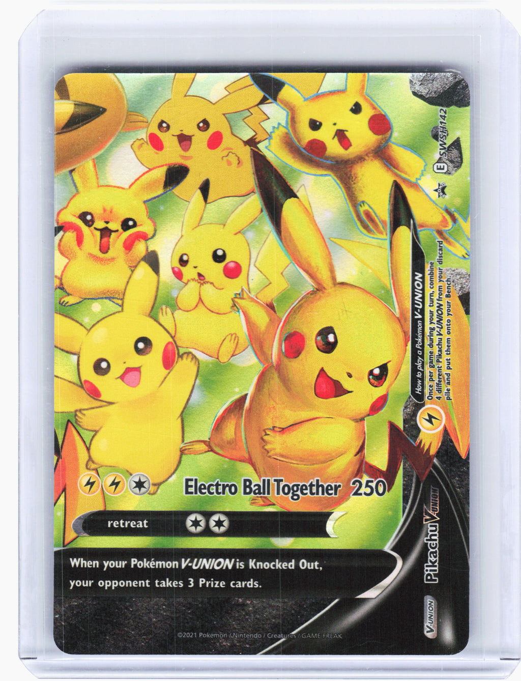 2021 Pokemon—Pikachu V-Union #SWSH139/140/141/142 SWSH—Promo (Four Set)