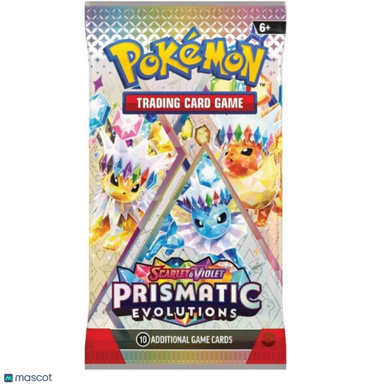 2025 Pokemon Scarlet & Violet Prismatic Evolutions Loose Booster Pack