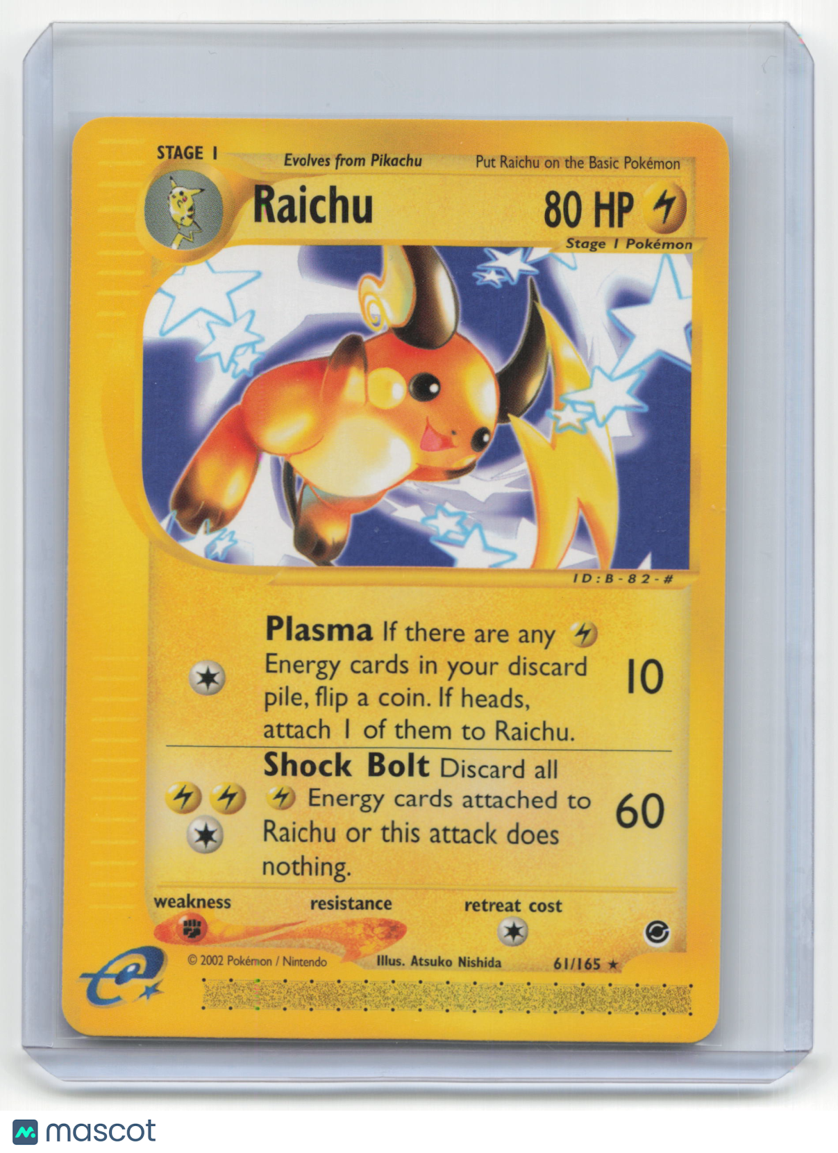 2002 Pokemon TCG Raichu Expedition #61/165