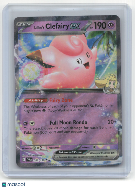 2025 Pokemon TCG Lillie's Clefairy EX Journey Together #056/159
