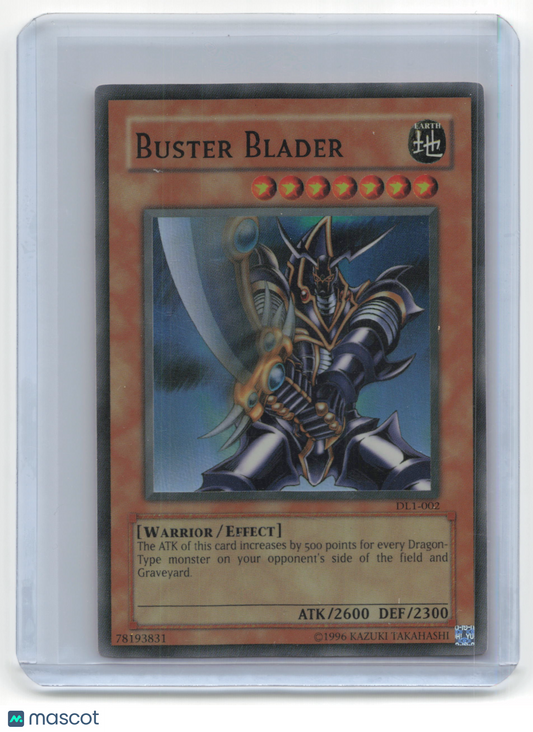 2003 Yu-Gi-Oh! Buster Blader Duelist League #DB1-002 Damaged SR Promo
