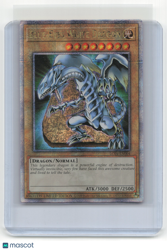 2023 Yu-Gi-Oh! Blue-Eyes White Dragon 25th Anniversary #LC01-EN004 QCR
