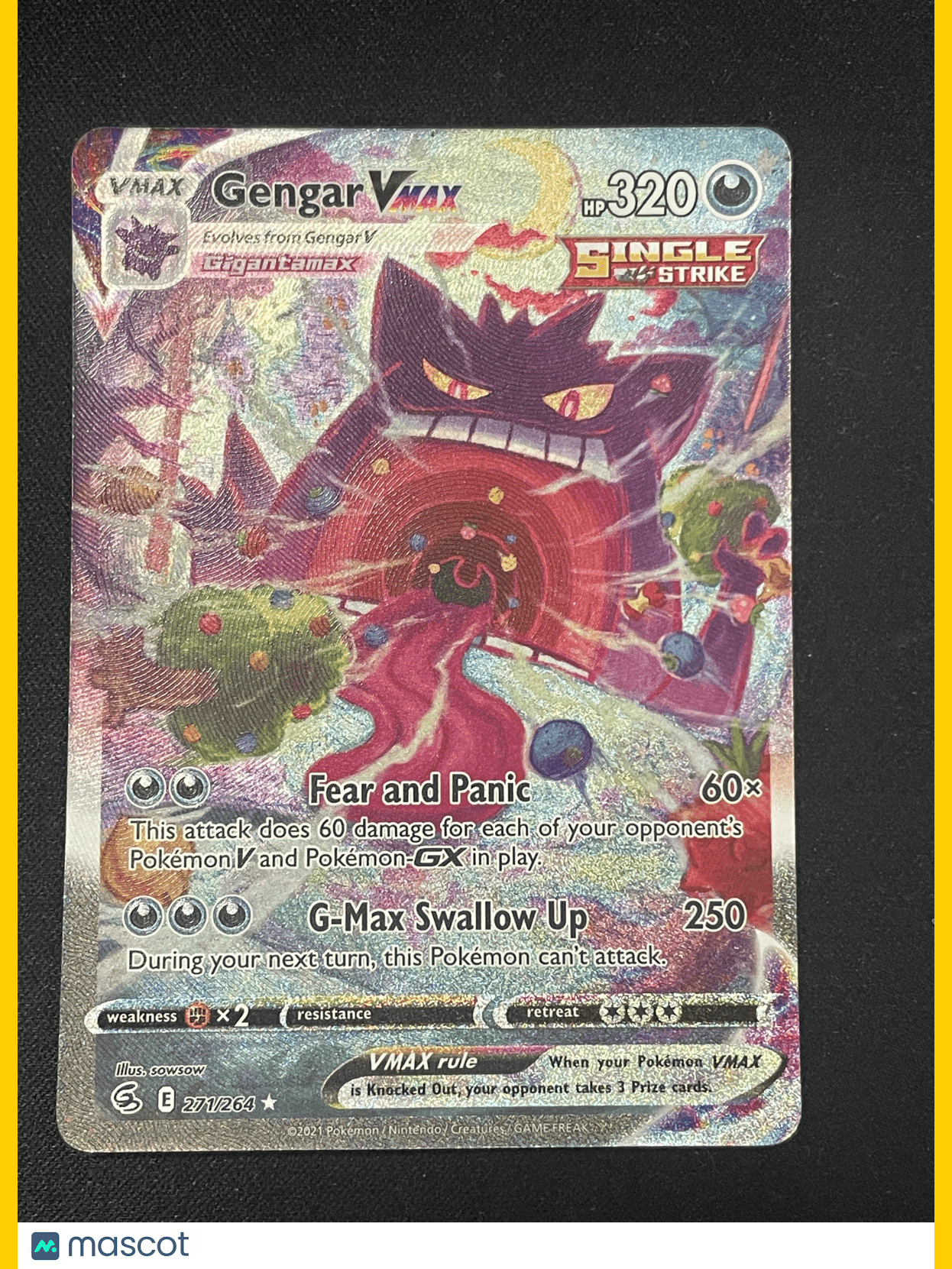 2021 Pokémon TCG Gengar Vmax #271/264