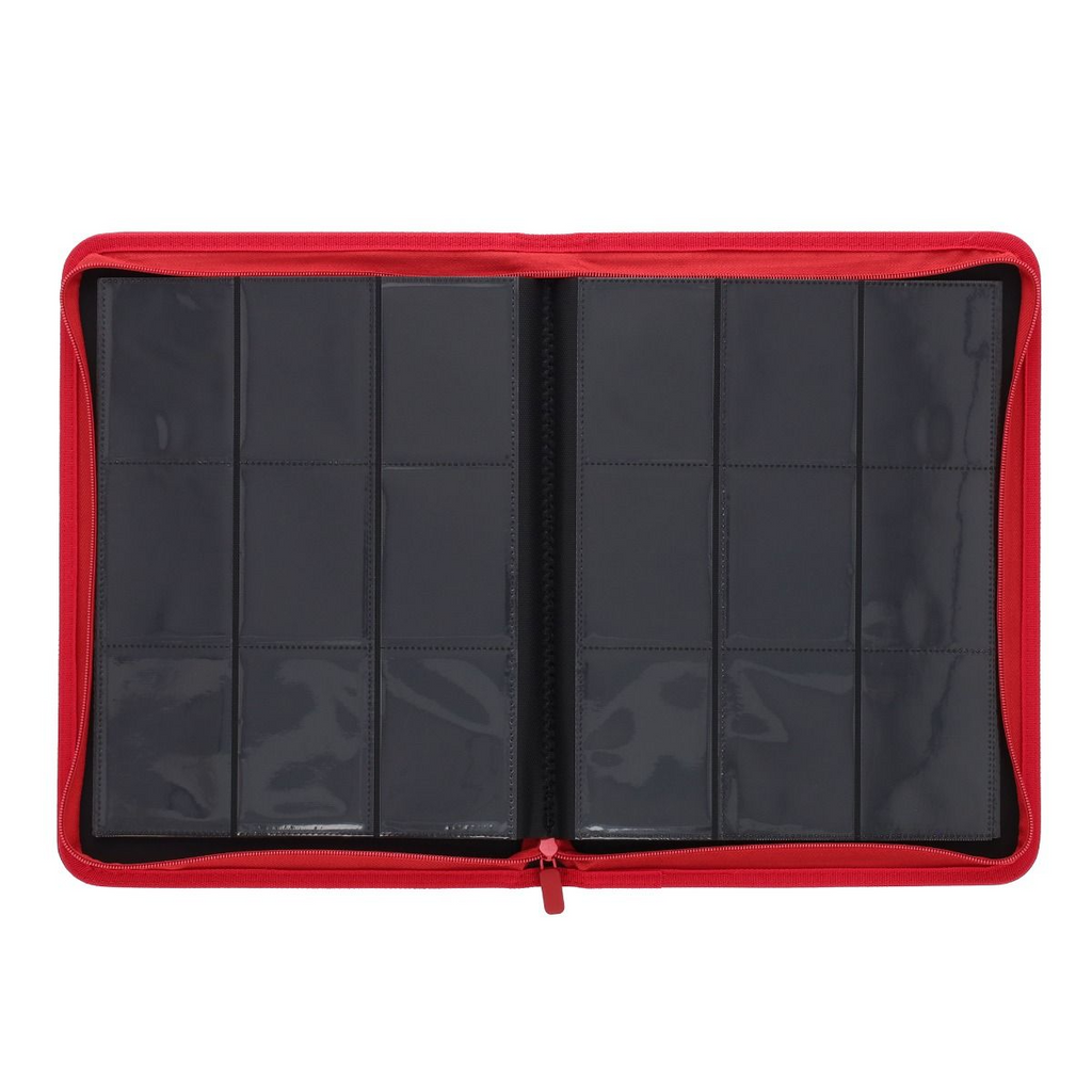 BCW Red 9-Pocket 360-ct. Standard size Z-Folio Binder - Papa Joey's Collectibles