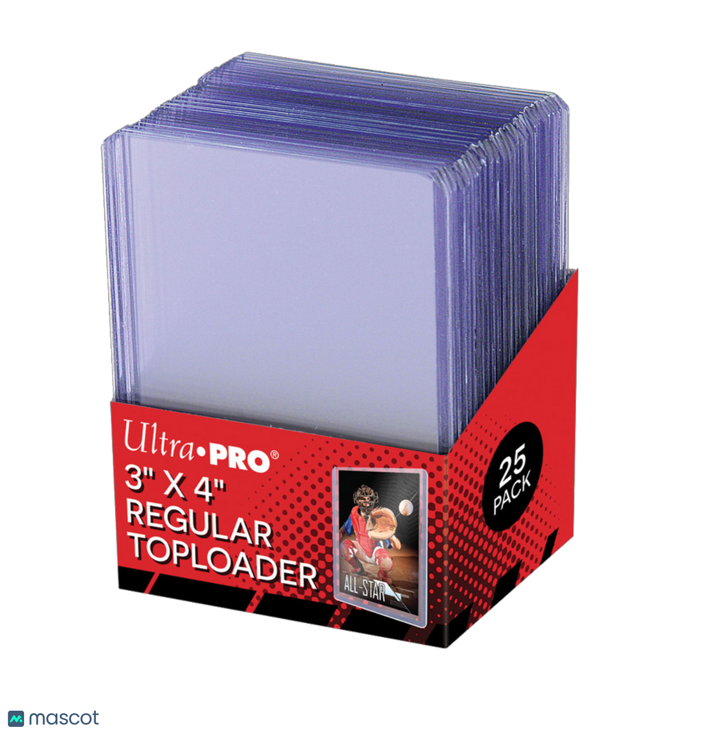 Ultra PRO Standard 35 Pt. Clear 3" x 4" Regular Toploader 25 ct.