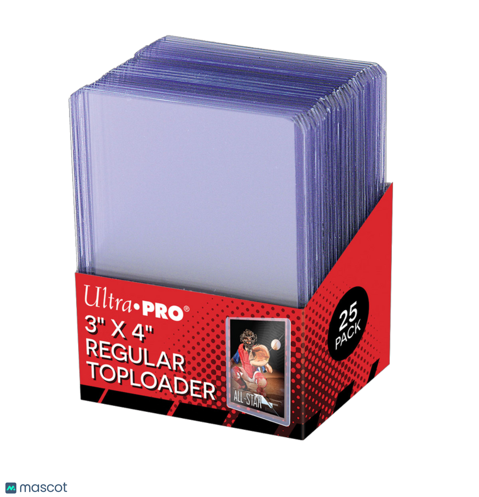 Ultra PRO Standard 35 Pt. Clear 3" x 4" Regular Toploader 25 ct.