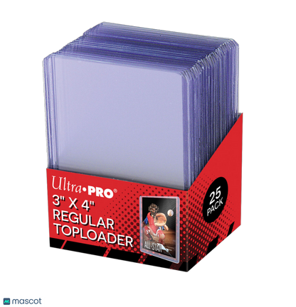 Ultra PRO Standard 35 Pt. Clear 3" x 4" Regular Toploader 25 ct.
