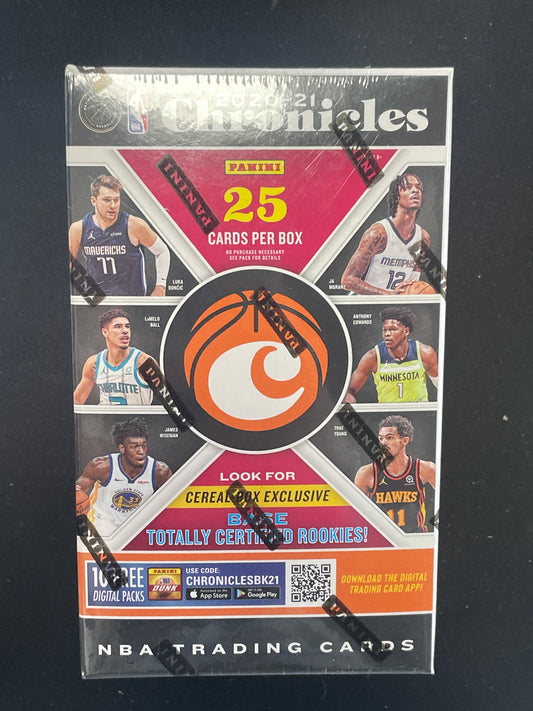 2020-21 Panini Chronicles Basketball Cereal Box