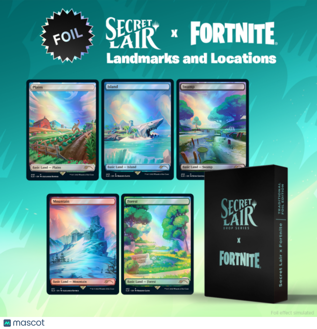 M:TG Secret Lair x Fortnite: Landmarks and Locations (Traditional Foil Edition)