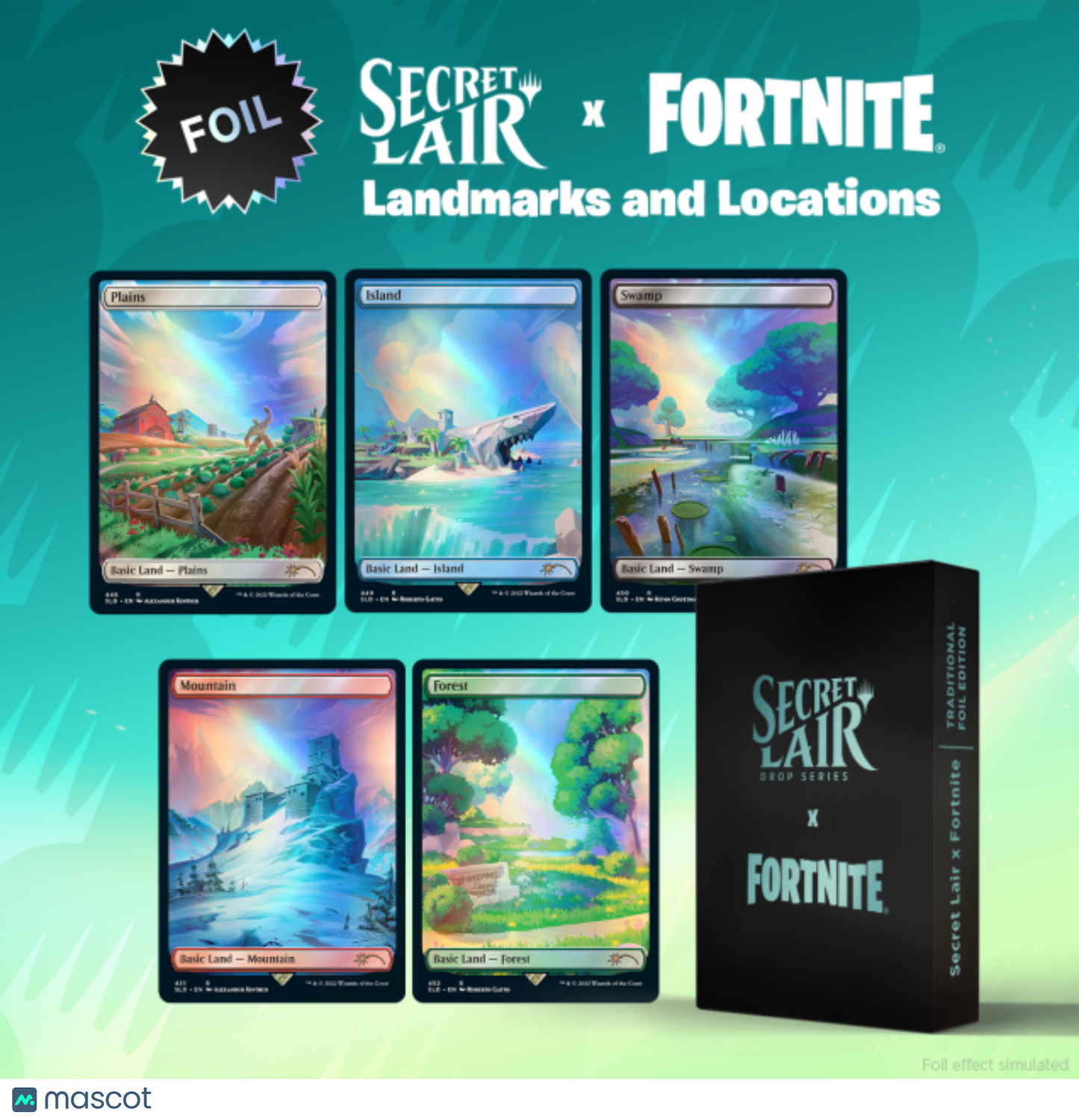 M:TG Secret Lair x Fortnite: Landmarks and Locations (Traditional Foil Edition)
