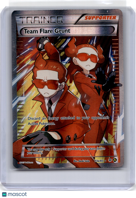 2017 Pokemon Team Flare Grunt XY Alt Art promos #73a/83 Damaged
