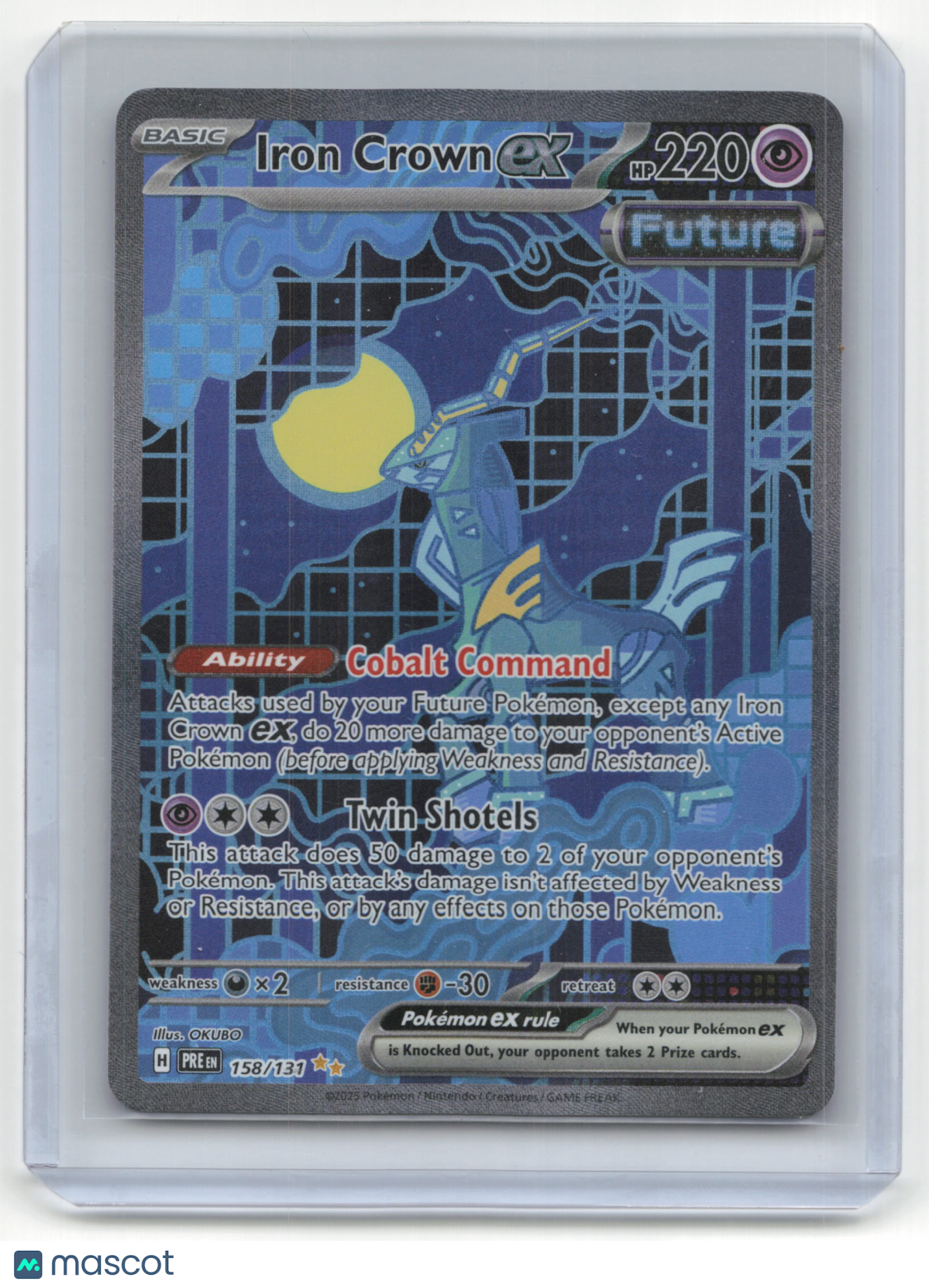 2025 Pokemon TCG Iron Crown ex Prismatic Evolutions #158/131
