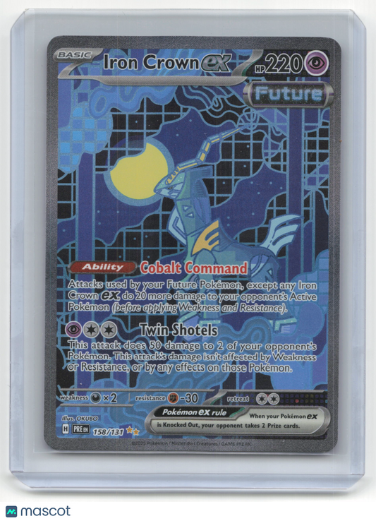 2025 Pokemon TCG Iron Crown ex Prismatic Evolutions #158/131