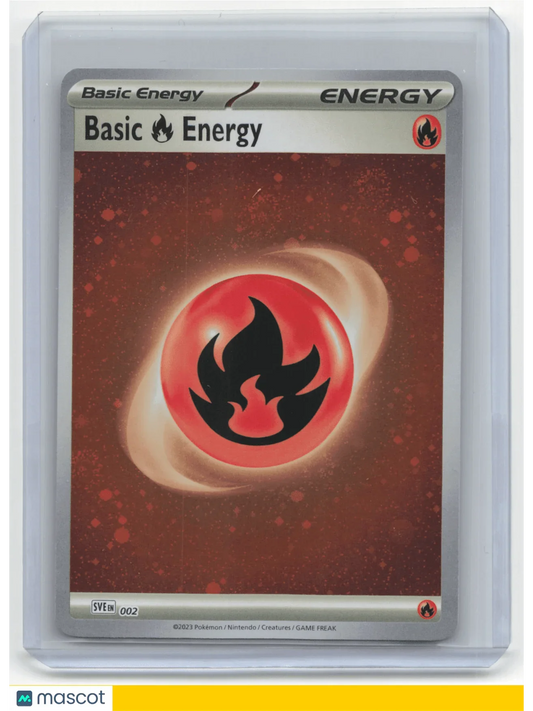 2023 Pokemon Fire Energy (4 Swirls) Scarlet & Violet #002 - Papa Joey's Collectibles