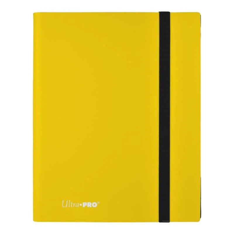 Ultra PRO Standard size Yellow 9-Pocket 360 ct Binder With Elastic Strap - Papa Joey's Collectibles