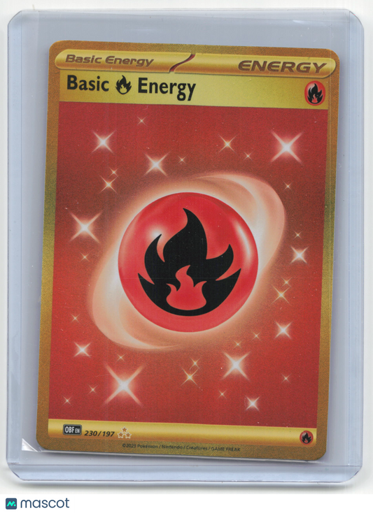 2023 Pokemon Fire Energy Obsidian Flames #230/182