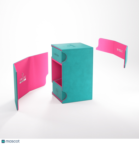 Gamegenic Watchtower 100+ XL Convertible Teal/Pink Deck Box