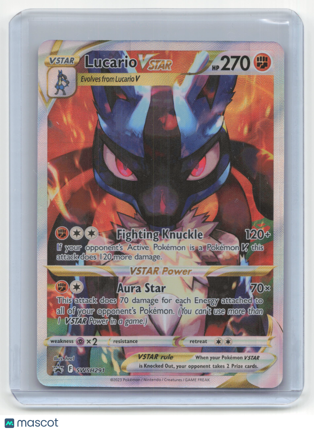 2022 Pokemon Lucario Vstar SWSH Black Star Promos #SWSH291