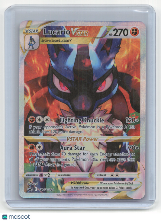 2022 Pokemon Lucario Vstar SWSH Black Star Promos #SWSH291