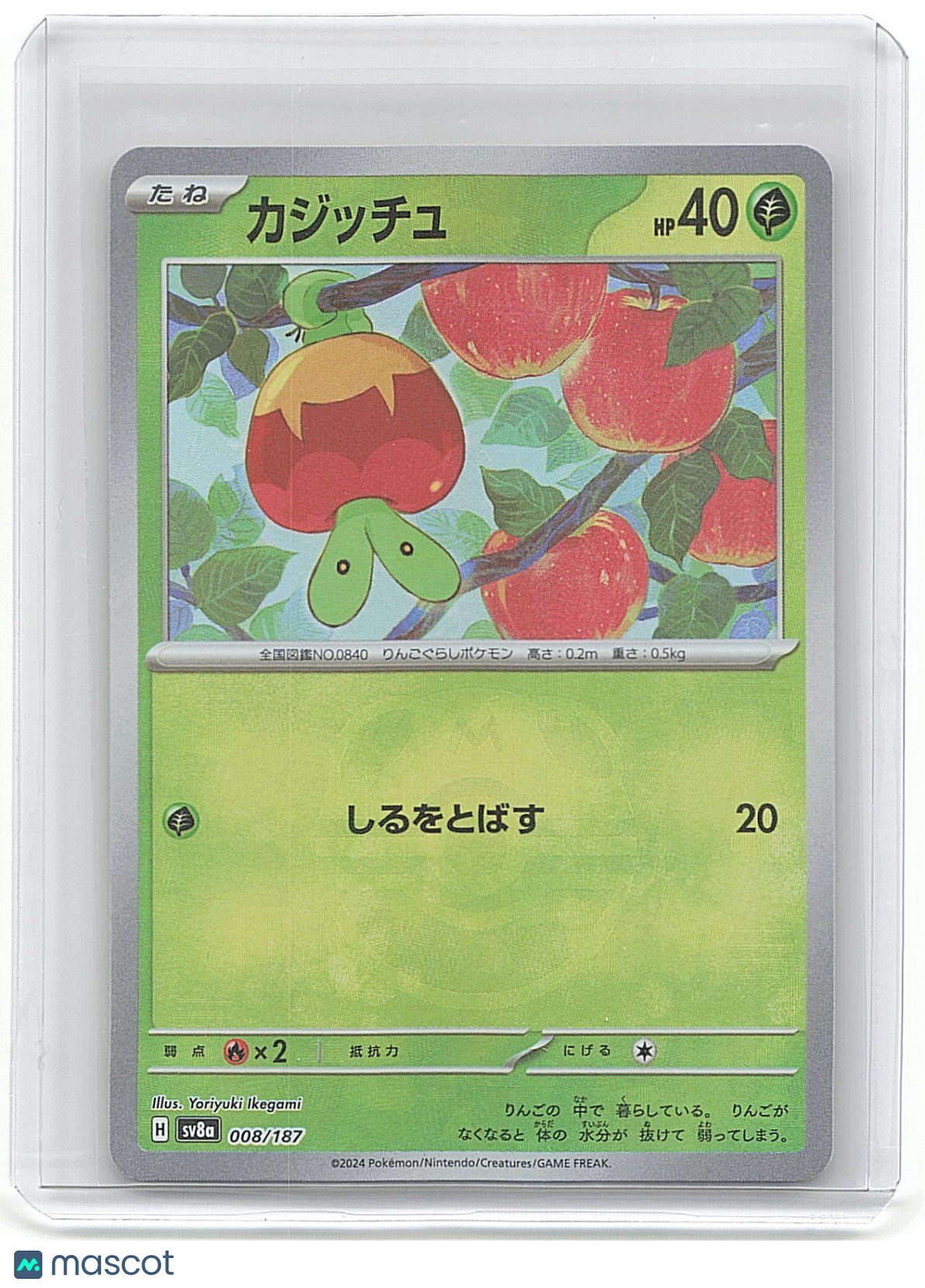 2020 Pokemon Applin #008/189 Japanese Masterball